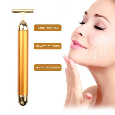 24k Energy Beauty Bar Vibrating Facial Slimming Face Massag
