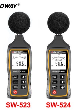 SW524 LCD Digital Sound Level Meter Noise Volume Measuring I