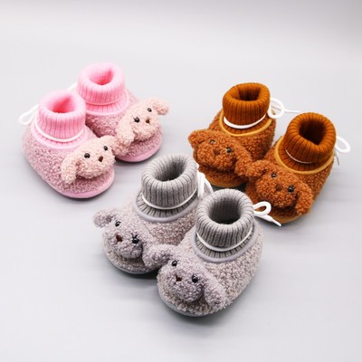 Baby Winter Boots Infant Toddler Newborn Cute Cartoon Bear