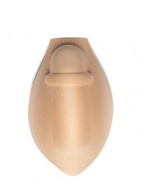 New Version 2 Pieces Men Swimwear Enlarge Penis Pouch Pad M