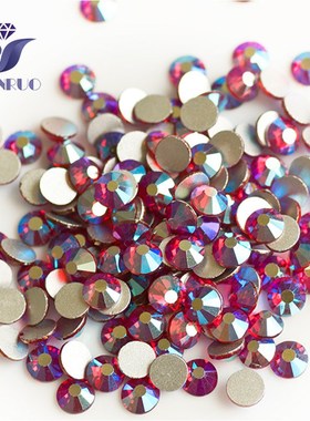 YANRO 2058NoHF Siam AB Red Stones Non Hot Fix Rhinestones Gl