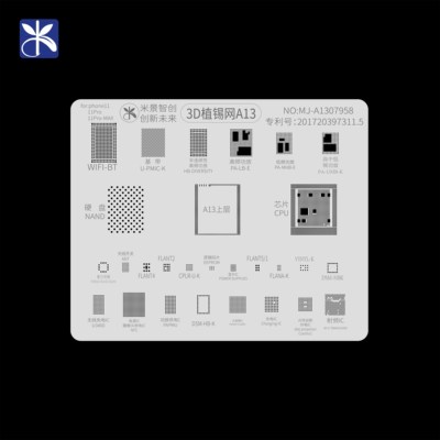 Mijing A8 A13 3D BGA Reballing Stencil  For iPhone 6/6P/6S/