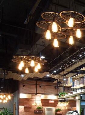 Retro  art Loft Restaurant Bar American Cafe creative perso