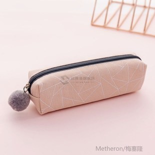 1pcs Canvas Pencil Case Cute Stationery Pencil Pouch Kawaii