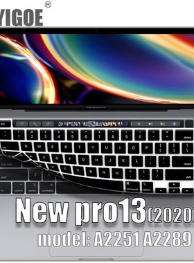 For macbook pro13 2020 Keyboard cover Laptop protective fil