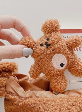 The new cute cartoon plush bear Bluetooth headset protectio