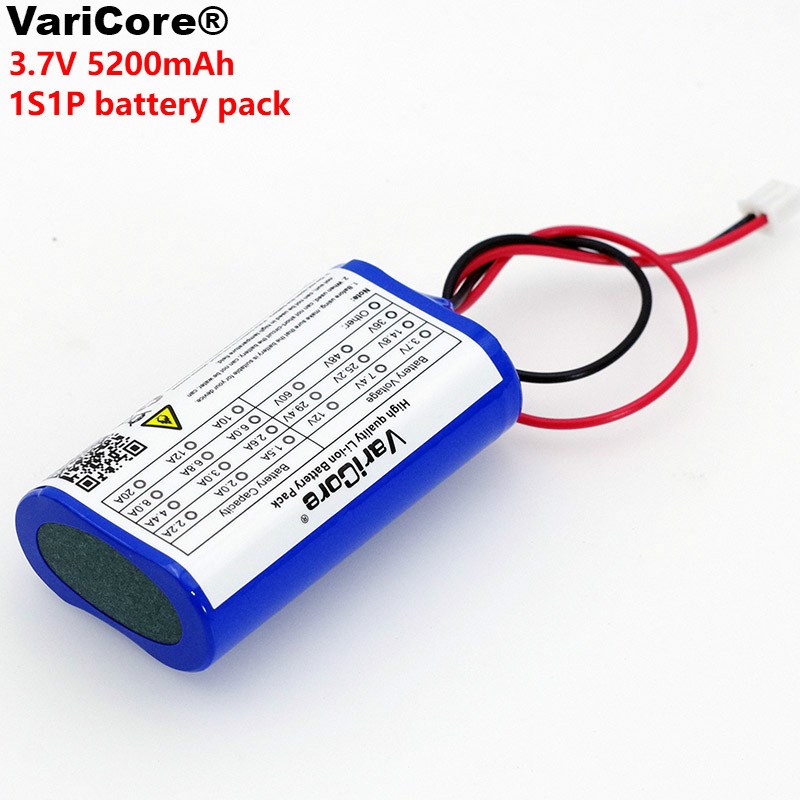 2020 VariCore New Protect 3.7 V 5200mAh 18650 Li-ion Battery