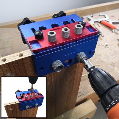 3 In 1 Dowelling Jig Woodworking Joinery Punch Locator Accur