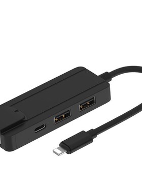 4 in 1 USB 3.0 Hub Lighting to RJ45 Ethernet LAN Network Ad