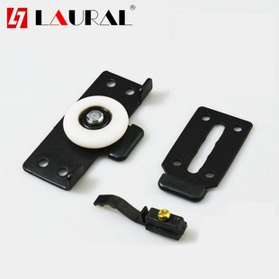 Wardrobe Pulley Door Sliding  Door Push-Pull Wheel Black Pla