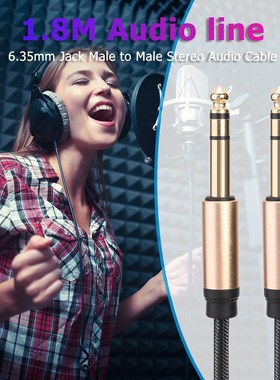 Guitar Instrument Cable 6.5 mm Male Jack to Male Audio Cabl