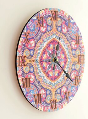 MDF Wall Clock Color Printing Board Wall Clock Electronic Cl