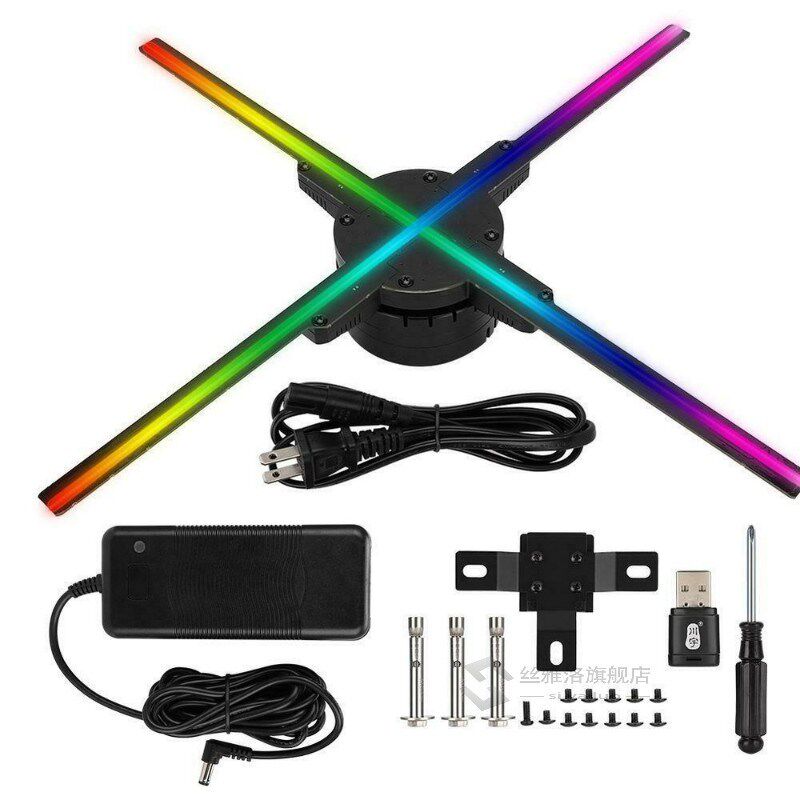 Wifi 3D Hologram Projector Fan 576 LED Holographic Imaging L