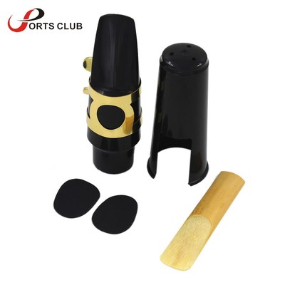 Hot Sale Alto Sax Saxophone Mouthpiece Plastic with Cap Meta