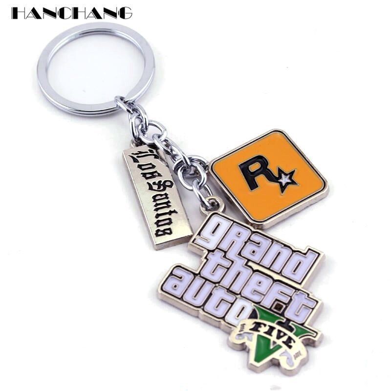 Muti-Pendant Key Holder PS4 Xbox PC Keyfob Game GTA V Grand,玩具/童车/益智/积木/模型,其它玩具,淘宝优惠券,粉丝福利购,淘宝优惠卷