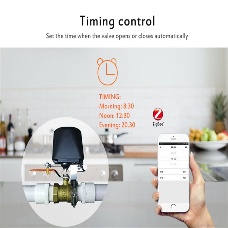 Smart Home Zigbee Tuya APP Control Switch Valve Smart Water/_虎窝淘