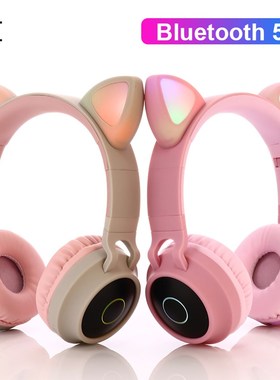 LED  Ear Headphones Bluetooth 5.0 Noise Cancelling  Adult