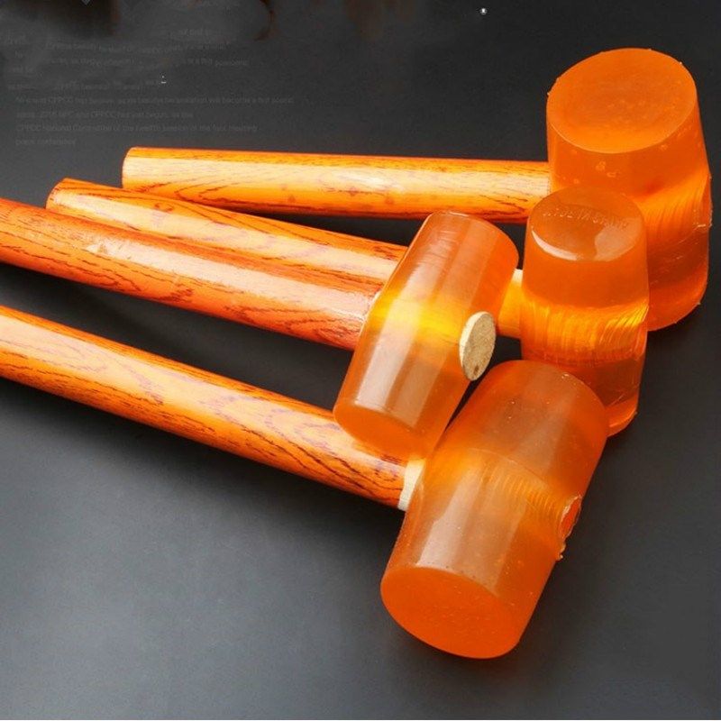 50mm-75mm wooden handle rubber hammer double faced tile marb