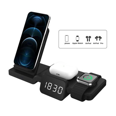 3 In1 Qi Wireless Charger For Apple Watch 6 5 4 3 2 1 Fast