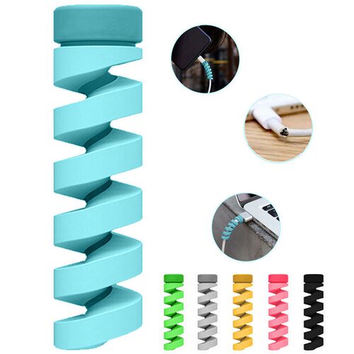 6pcs/set Cable protector Bobbin winder Data Line Case Rope P