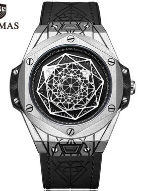 RUIMAS Luxury Top Brand Quartz Watches Men Leather Strap Mil