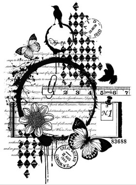 Background Clear Stamp for Scrapbooking Transparent Silicone