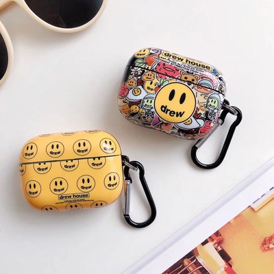 Earphone Case For Airpods Pro Case Drew House Smiley Blueto