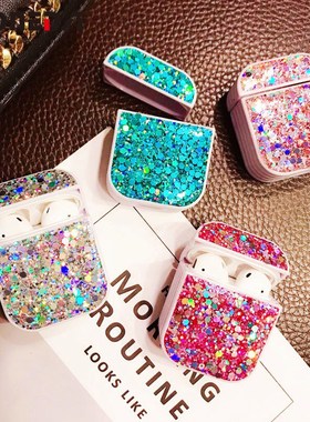 EKONEDA Bling Luxury Glitter Case For Airpods Case Silicone