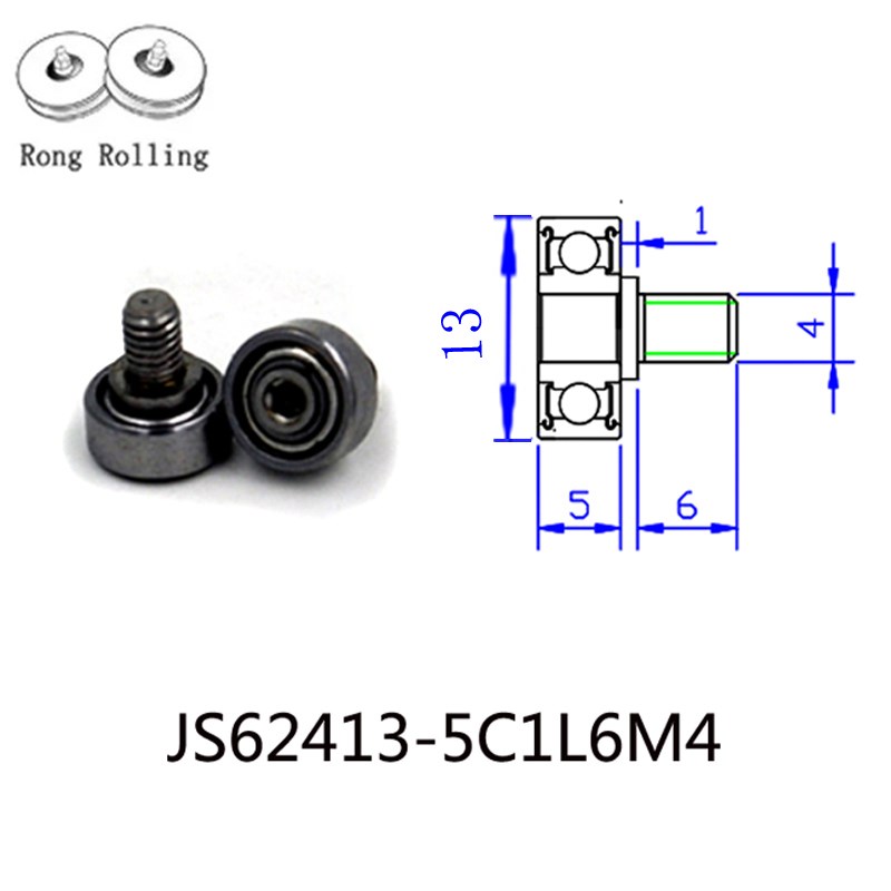 Screw pulley 624zz bearing with M4x6 Screw,624zz bearing dia