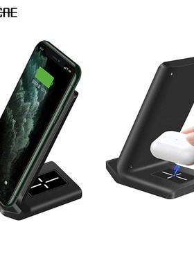 DCAE Wireless Charger 2 in 1 15W For iPhone 11 XS XR X 8 Ai