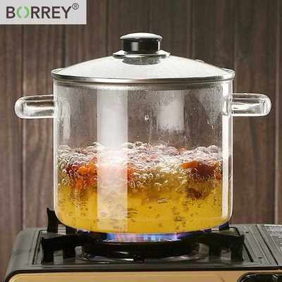 BORREY High Temperature Glass Saucepan Glass Bowl Korean Sou