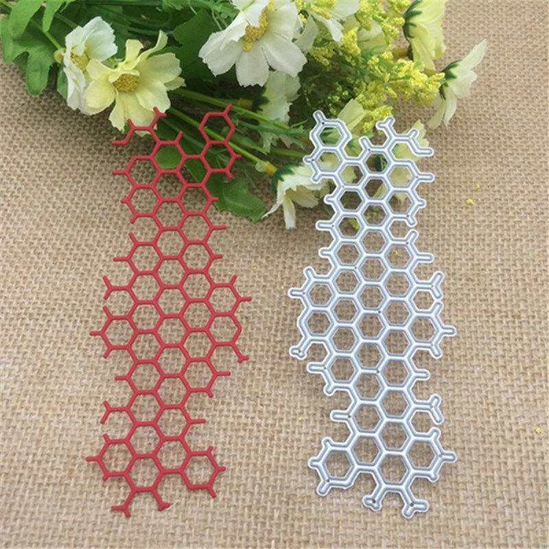 honeycomb metal cutting dies stencil scrapbooking photo albu