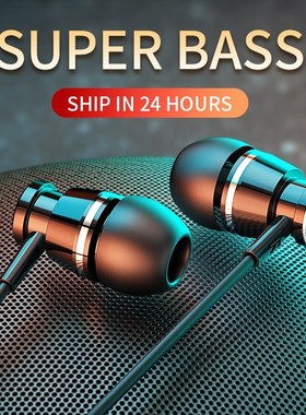 Langsdom M305 Metal In ear Earphone for Phone Bass Wired He