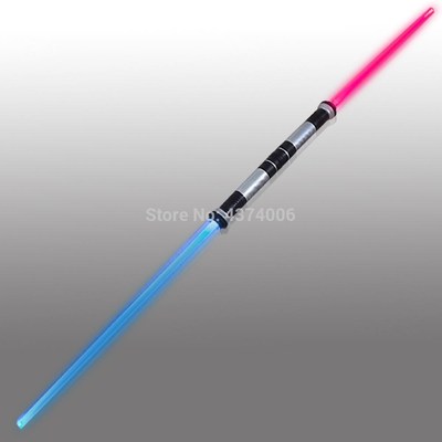 2Pcs Toy Swords Jedi Light Sabers Dual Laser Light with Soun