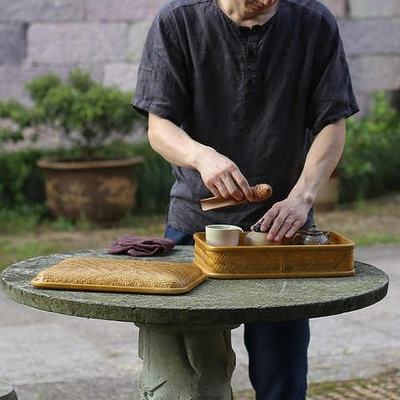 21歀日式手工竹编漆器盒子茶具收纳盒首饰盒八宝箱民间工艺品茶道