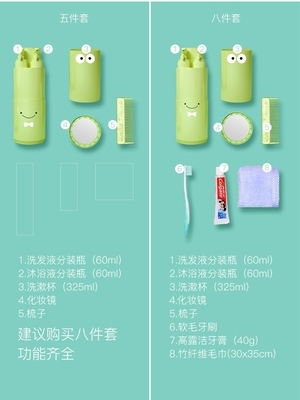 洗漱杯套装旅行便携式分装瓶出差洗漱用品旅游洗漱包化妆包多合一