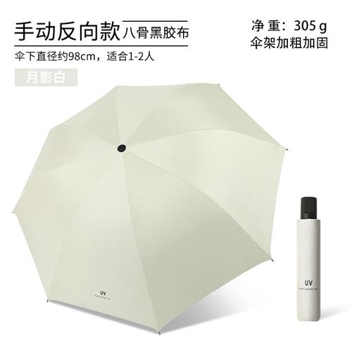 雨伞加印logo晴雨两用自动伞uv黑胶防晒折叠遮阳伞礼品广告伞