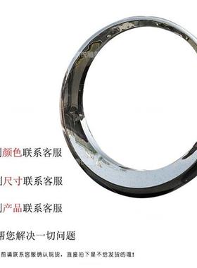 不锈钢镜面月亮圆环创意雕塑定制房地产园林庭院简约水景装饰摆件