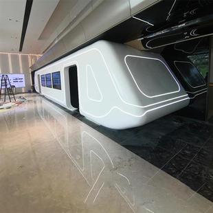 玻璃钢大型车模壳体飞机模型外壳飞碟模型展示动车雕塑壳体可定制