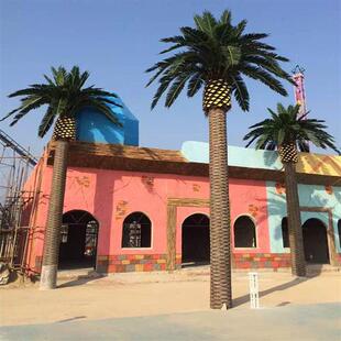 仿真海枣树工厂定制度假村景点海边大型落地假树造景装饰假海藻树