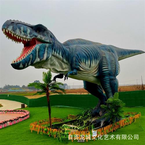 大型仿真恐龙霸王龙模型逼真电动恐龙硅胶软体商场景区展览