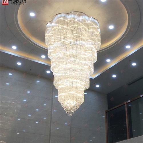 现货非标工程大型水晶吊灯酒店大厅宾馆会所复式别墅展厅售楼沙盘