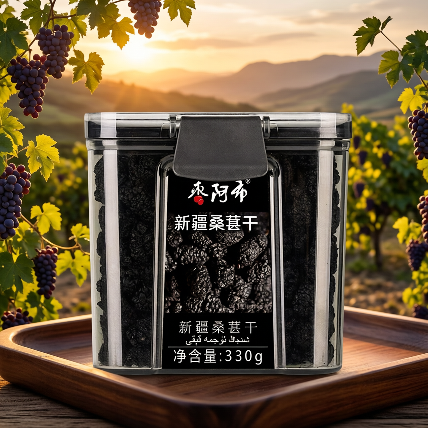 枣阿布新疆桑葚干330g/罐天然免洗无沙特级桑葚无添加