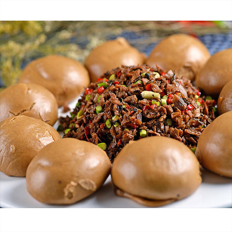 荞麦窝窝头杂粮包粗粮五谷面食原包点商用半成品外婆配菜早餐馒头