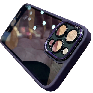 高级金属镜头适用iphone15新款17/18pro苹果14proMax手机壳13透明12pro简约风p防摔16保护套ip男女款高级感pm