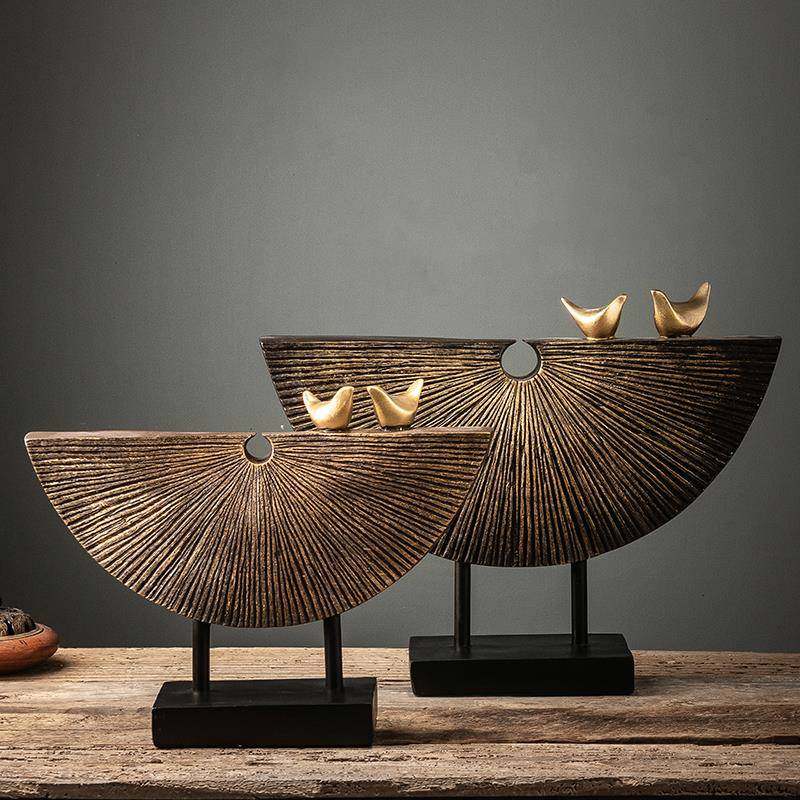 新中式客厅摆件高端大气上档次家居电视柜茶几创意酒店轻奢装饰品