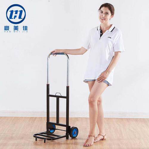 新款 超市购物车手拉车折叠便携买菜拉杆车拉货车搬运车家用拉车