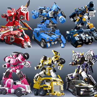 新迷你特工队水行战警可变形机甲手办福乐刀变身器塞米套装玩具S