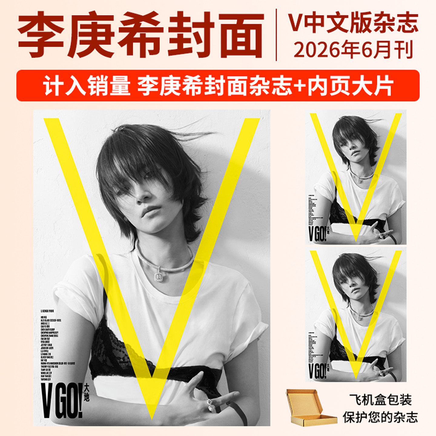 V中文版杂志李庚希  JISOO 金智秀 成毅 章昊V GENERATION创刊号 汪苏泷 套装  V GENERATION2026年2月 创刊号 V中文版  期刊杂志