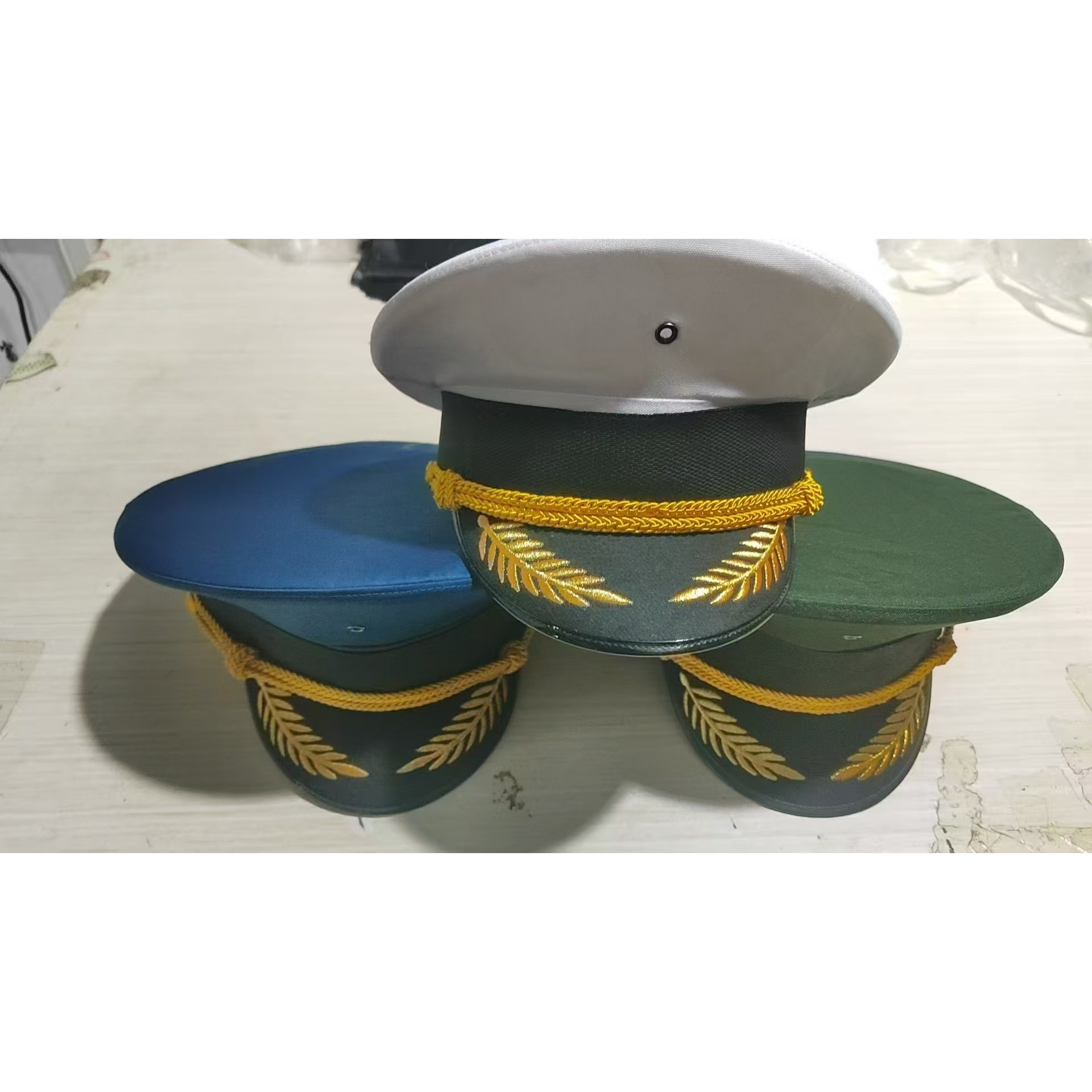 升旗手配饰帽子臂章领花领带简章腰带国旗护卫队演出服配饰